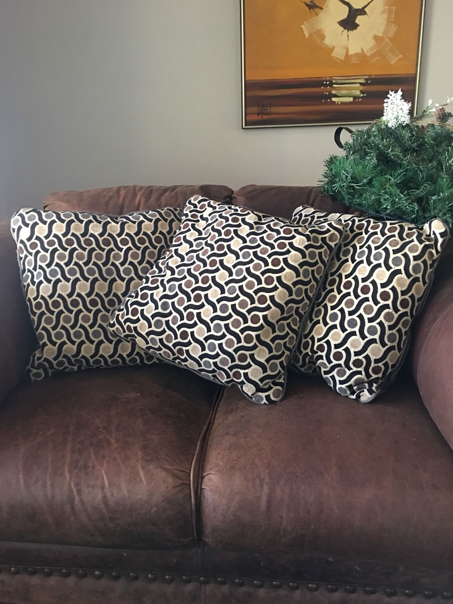 Throw pillows from Ashley Furniture