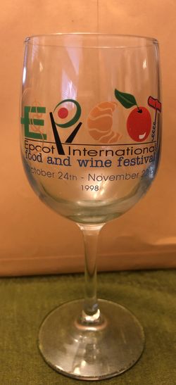 Disney EPCOT 1988 Food & Wine glass