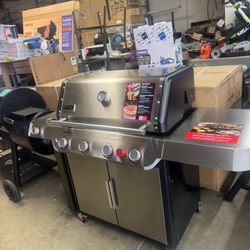 Bbq Grill Gas Propane  Weber 5 Burner X Side Burner 