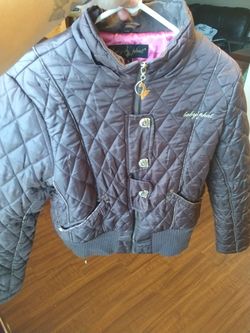 Brown and Gold baby phat coat (Large)