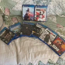 ps4 games all with disk and works 