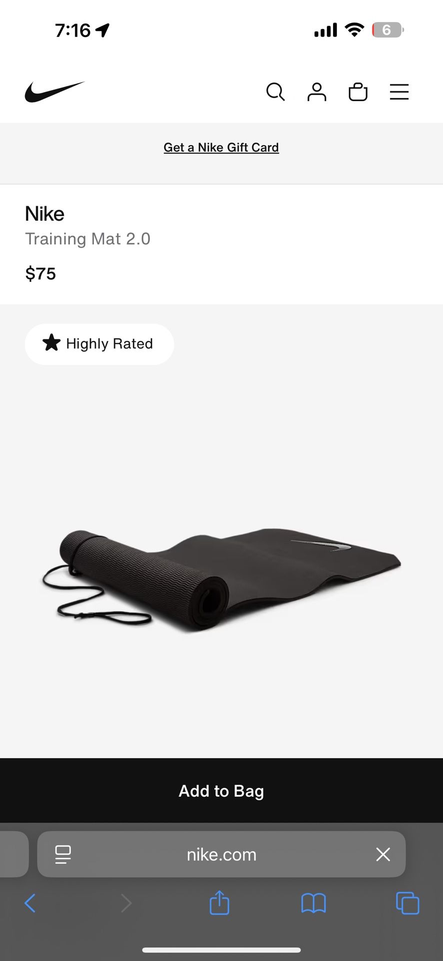 Nike Training Yoga Mat 2.0