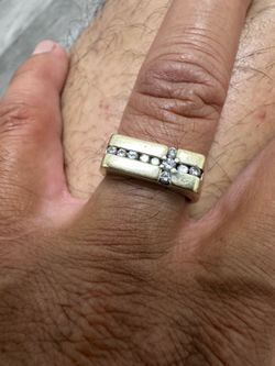 14k solid yellow with diamond
