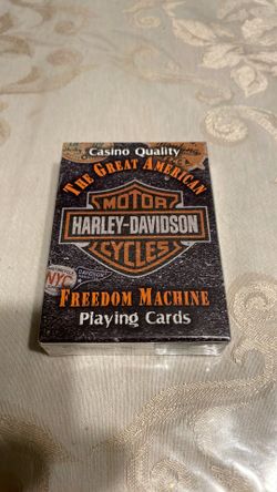 Casino quality the great American motor, Harley Davidson cycle freedom machine, playing card new.