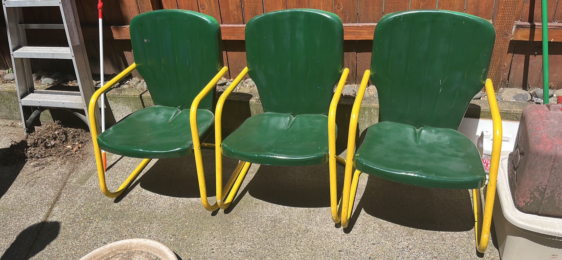  Metal Chairs -$20 For All 3