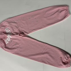 Sp5der Pink Og Web Sweatpants 