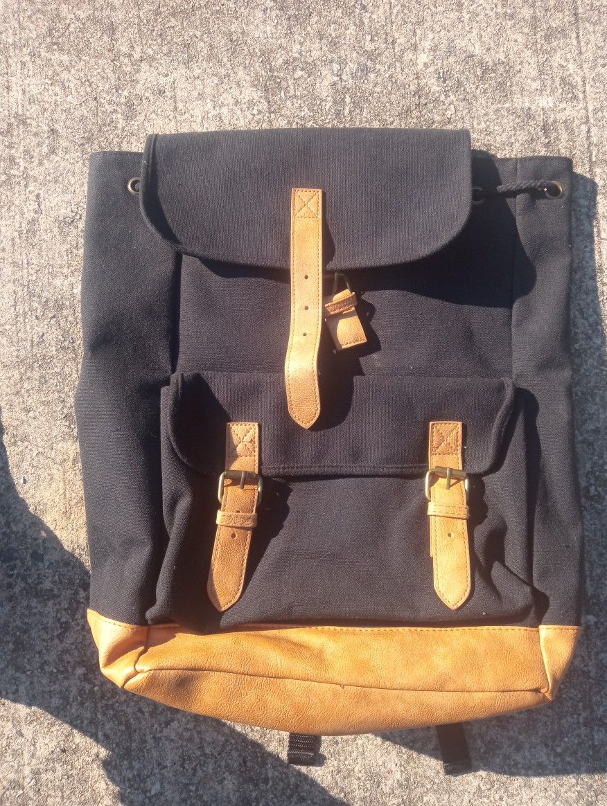 Dsw Black Leather Backpack