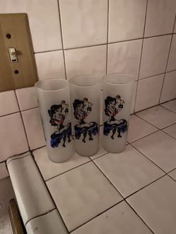 Glasses/ candle holder collectibles