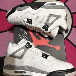 Jordan 4 white cements 