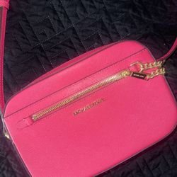 Pink Michael Kors Cross Bag