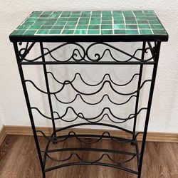 Side Table- Wine Rack 26” H x 16” W x 9” D