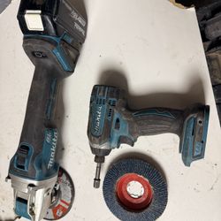 Makita Grinder Quick connect n Impact drill