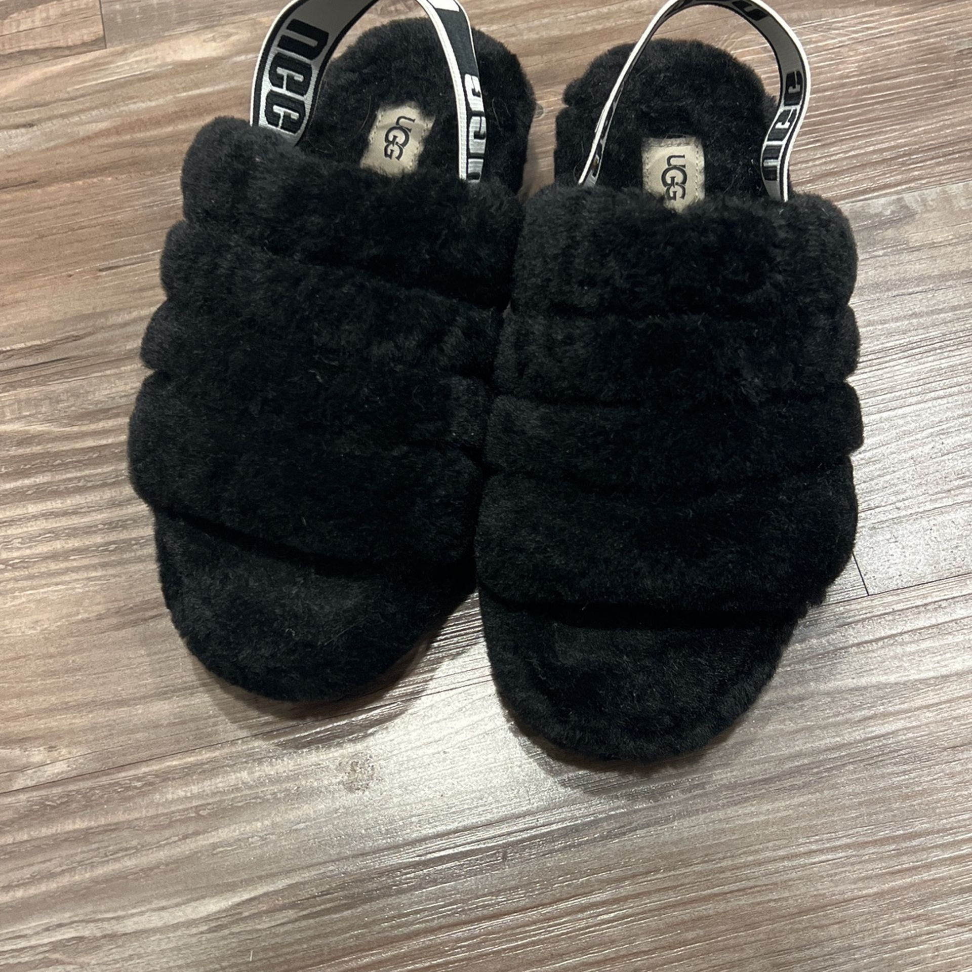 Black Ugg Slides