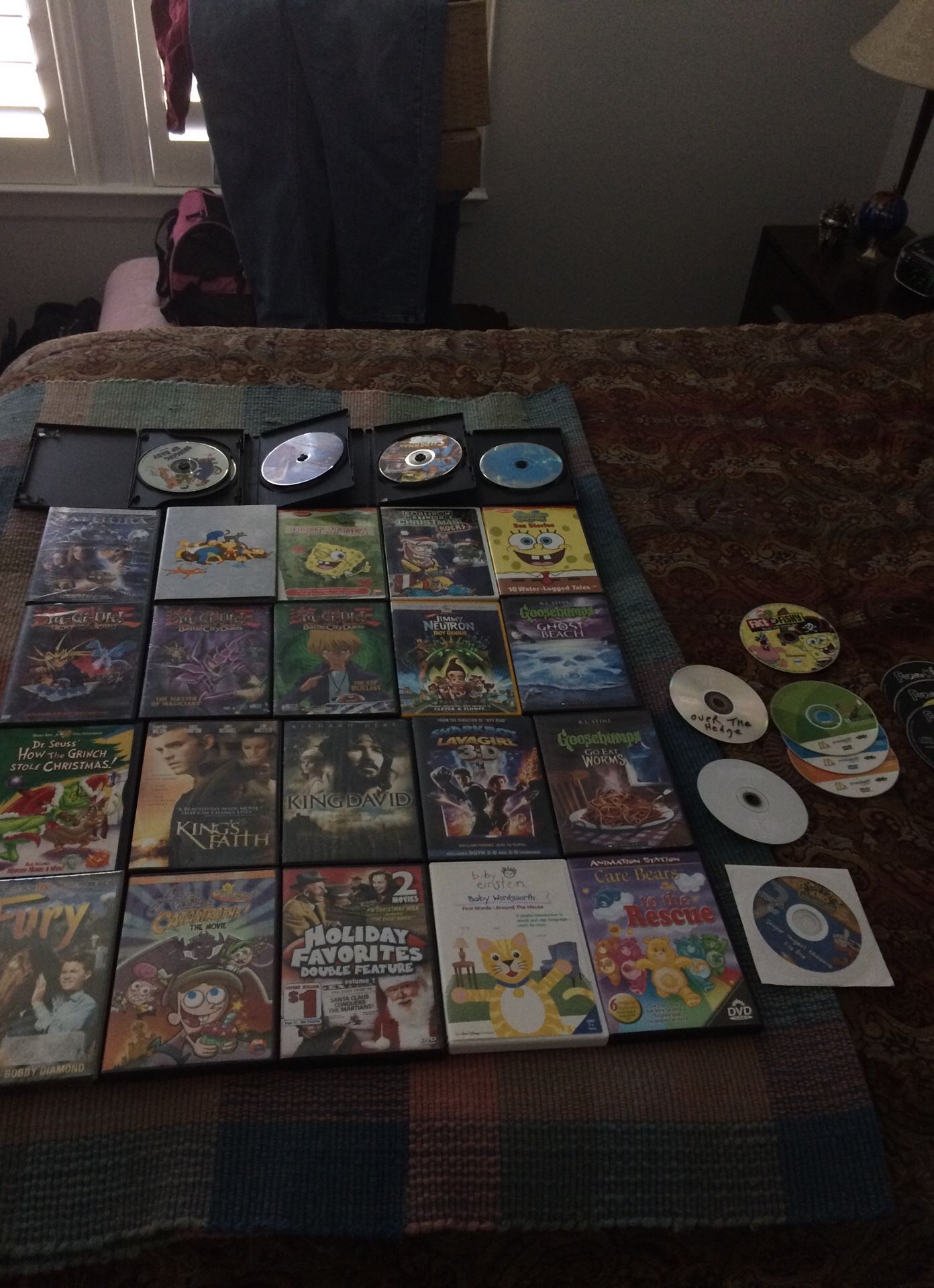 Huge lot of 30+ kids movies and computer DVDs