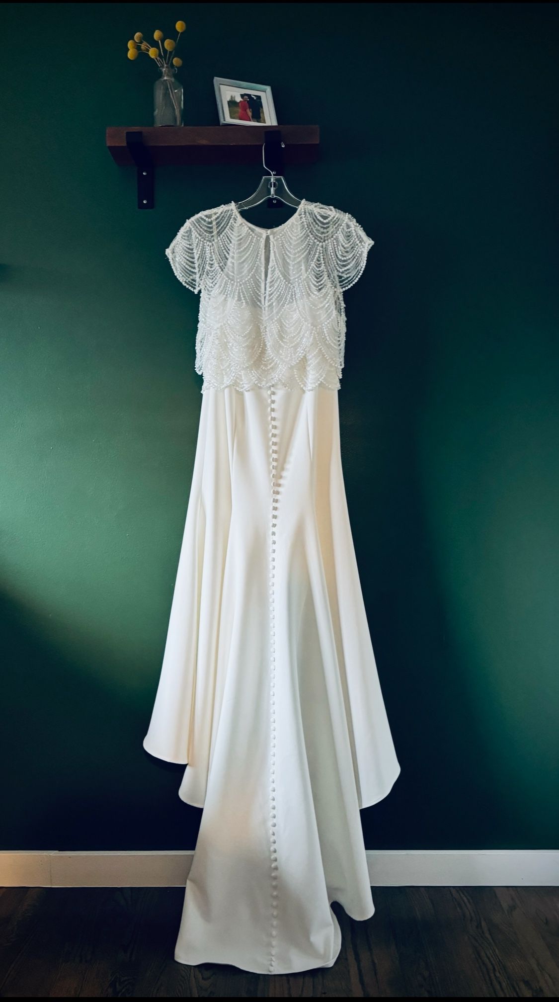 Anthropologie Boutique Ivory Bridal Skirt Elegant Modern Sz 4