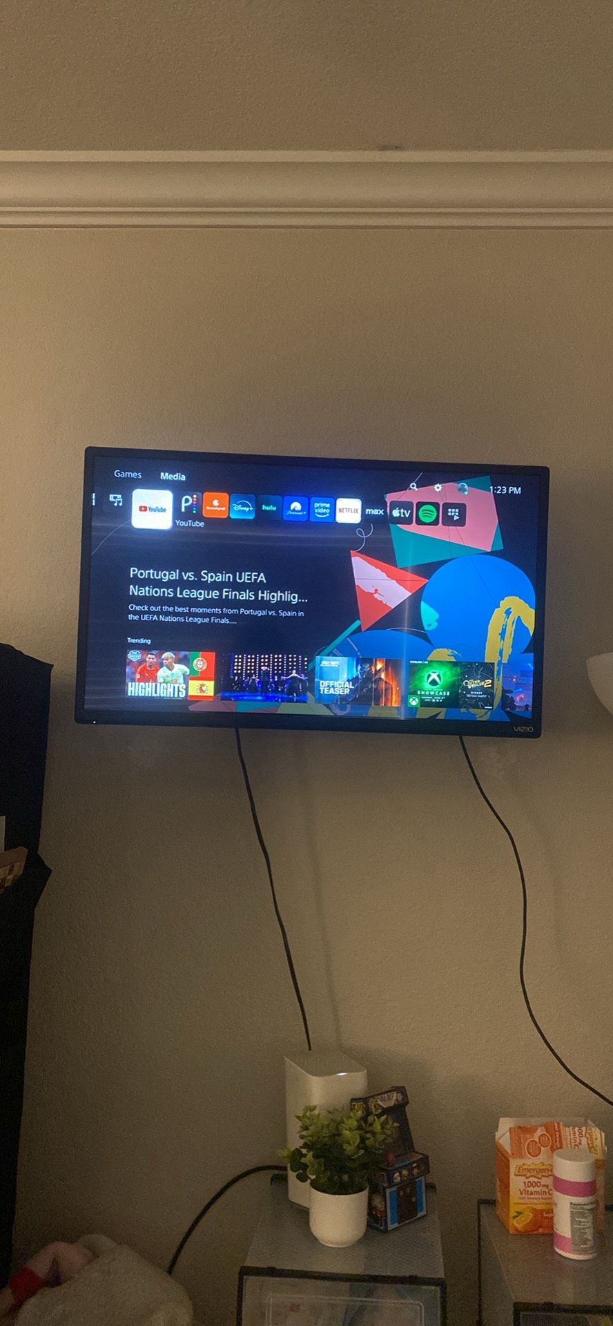 29” Vizio/Roku TV With Wall Mount