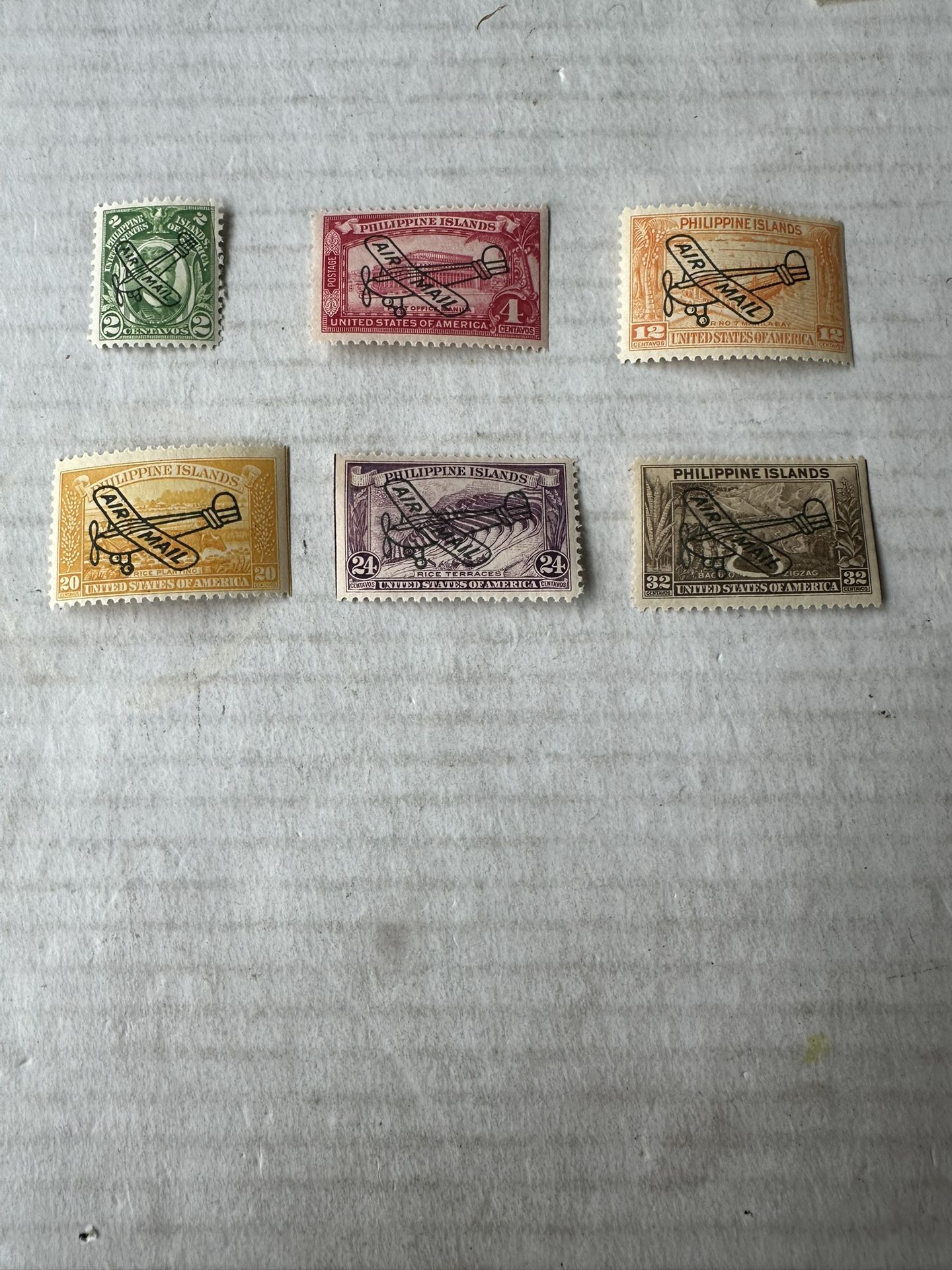 United States Philippines Airmail Set Of 6 MNH C46-51 Stamps
