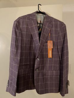 Tallia Men’s Derby Linen Blazer (44S)