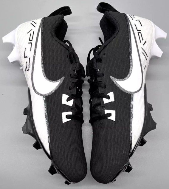 Brand New Nike Vapor Edge Speed 360 2 Black White Football Cleats Men Sizes 7, 7.5, 8, 8.5, 9, 10
