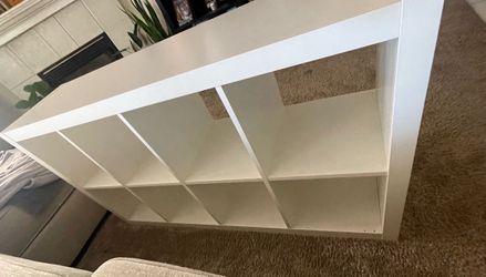 White ikea cube organizer