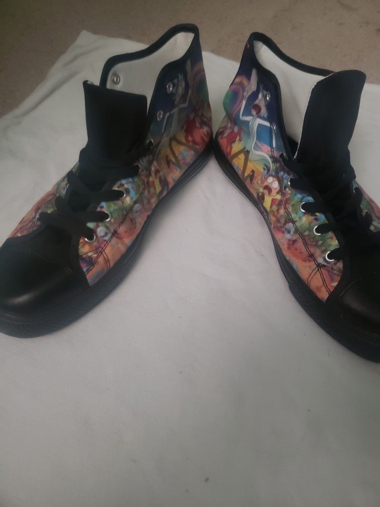 Men's Converse Style Rick And Morty Special Edition