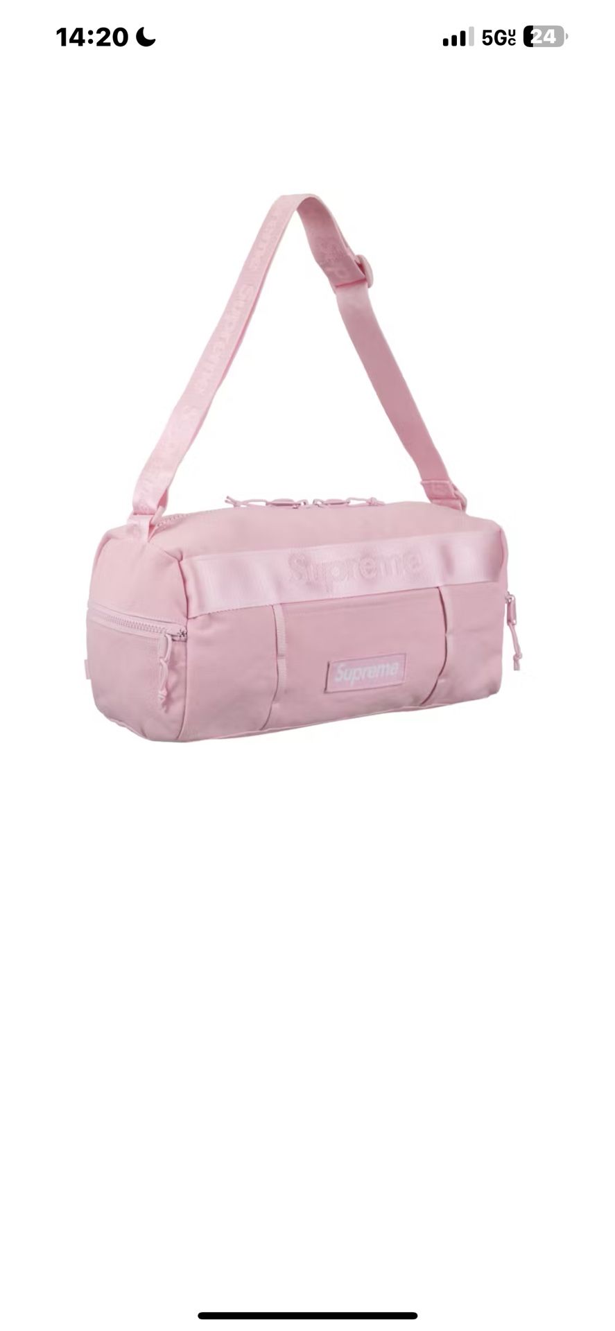supreme utility bag pink