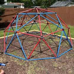 Geometric Dome Climber, Outdoor Toddler Play Set, Kids Outdoor Jungle Gym,Supporting 500LBS