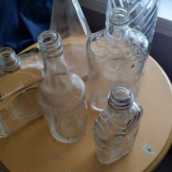 Vintage Glass Bottles 