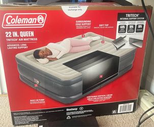 Selling a very lightly used Coleman 22 inch Queen sized Tritech Air Mattress