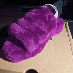 UGG FLUFF  YEAH SLIDES PURPLE 8M