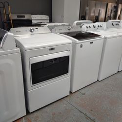 MAYTAG WASHER 4.8 & DRYER SET POWER WASH SEE THROUGH 