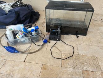 10 gallon all equipment included aquarium