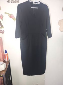 Grace Karin Black Sheath Dress with Pockets L