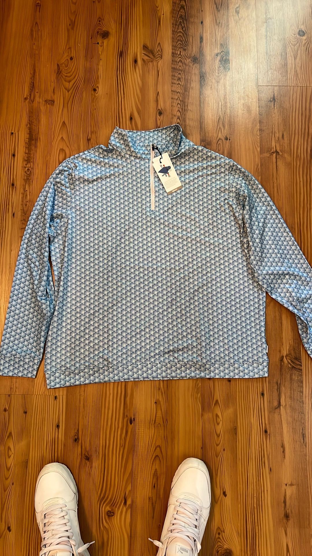 Men’s 1/4 Zip Pullover Golf Ball Design - XL - New