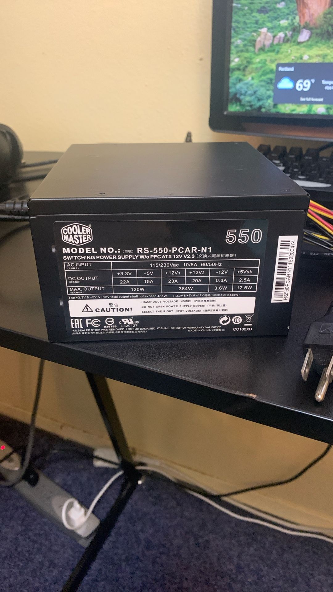 Cooler Master 550W Power Supply Unit