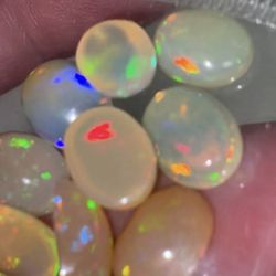 100% Natural Opal With Lots Of Fire 🔥 Very Flashy And Colorful 🌈 $12 Each 