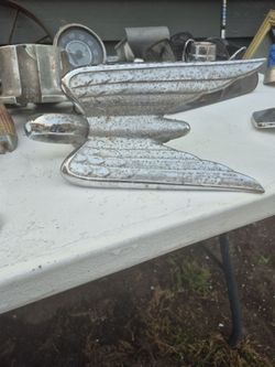 Vintage Chrome Eagle Hood Ornament