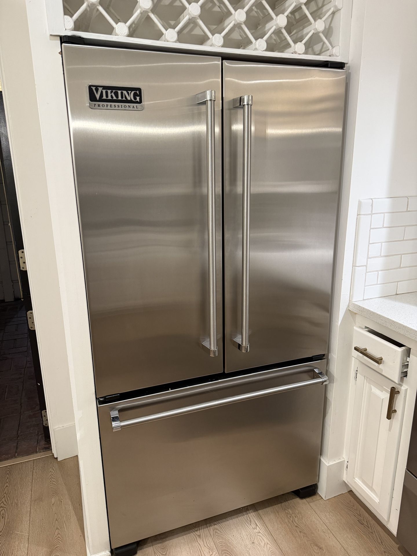 Viking 3 Door Stainless Steel Fridge 