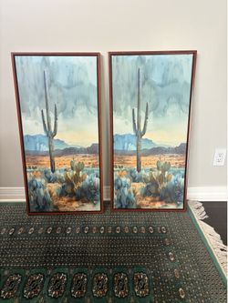 2 framed Desert Scenes