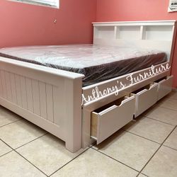 Full Bed With Drawers And Mattress