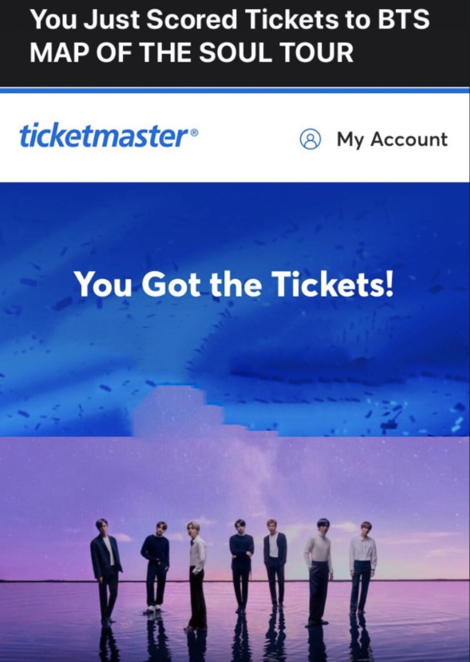 Bts Tickets (Two) SECTION 3, ROW 25