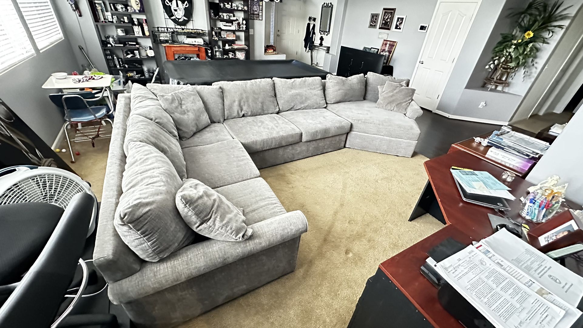 Big Sofa Sectional Couch Clean!