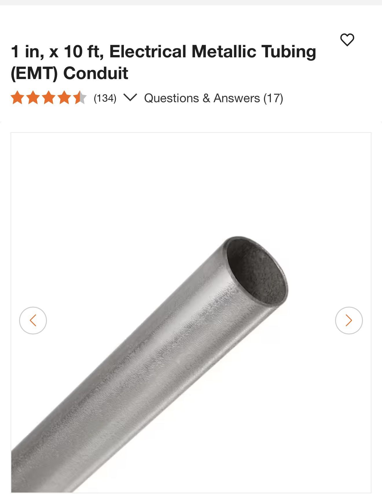 EMT Conduit 1 Inch  200 Ft 