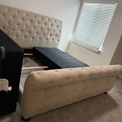 King Size Bed Frame Sleigh $600