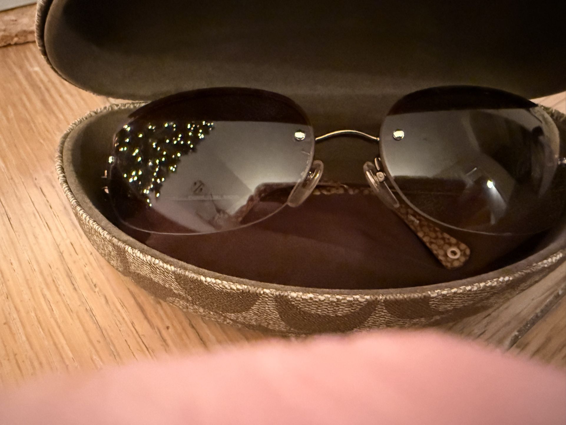 Coach Butterfly Aviator Sunglasses