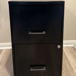 Two-Tier Metal Filing Cabinet
