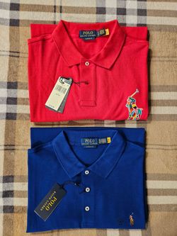 2 new Mens Size XL classic fit  polo RL shirts  ( price for  all 2)