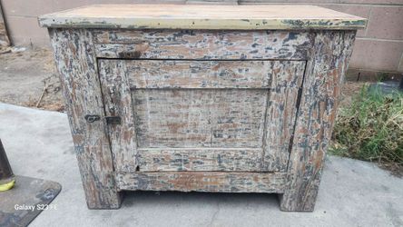 wooden accent cabinet