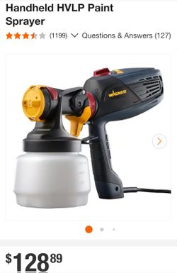 HVLP Paint Sprayers/Wagner HVLP Paint Sprayers
Wagner
Flexio 2000 Electric Handheld HVLP Paint Sprayer