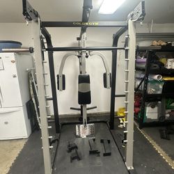 Gold Gym Workout Set, Bench, Accessories